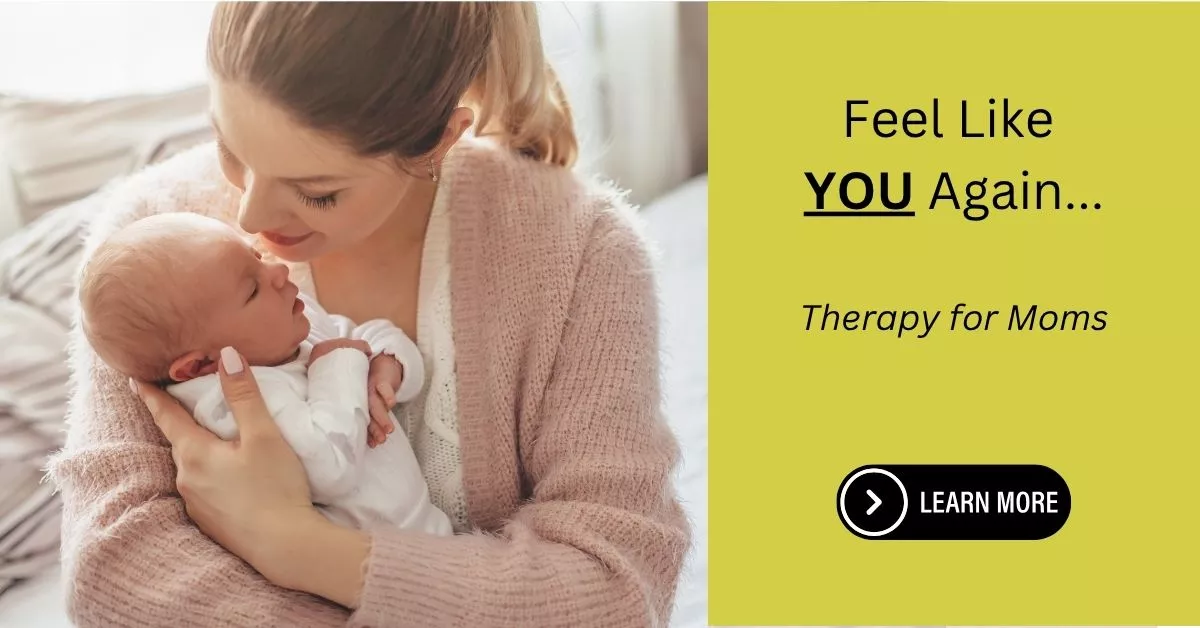 Contact Therapy for Moms for new parent counseling after a baby.